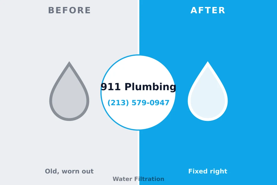 Before and after: plumbing repair Miami, FL